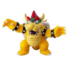 Bowser Figure Nintendo Super Mario Bros 8" PVC 2010 RARE